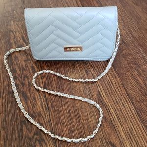 Gray bebe clutch purse